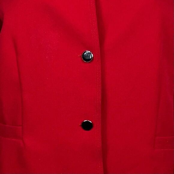 R&K Originals Vintage Cropped Red Power Blazer - Picture 9 of 12